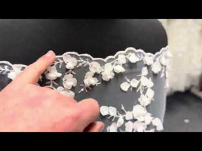 Ivory Embroidered Sequin Tulle – EB3005