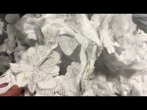 White 3D Flower Lace - Arcadia