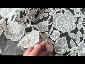 Ivory Embroidered Lace - Brave