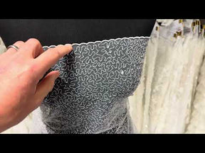Silver Embroidered Sequin Tulle – EB3001
