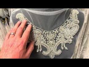 Beaded Embroidery Applique - T863