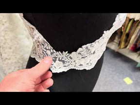 Ivory Embroidered Lace Trim - EF4017