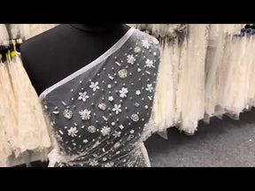 Ivory Hand Beaded Lace - Quinta