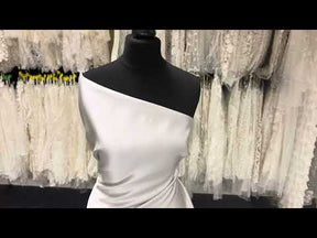 Oyster Polyester Duchess Satin - Supreme