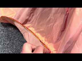Wine/Gold Polyester Taffeta - P600