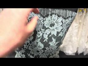 Duck Egg Blue Chantilly Lace - P305 (90cm)