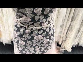 Shell Pink Embroidery Lace - EB5042