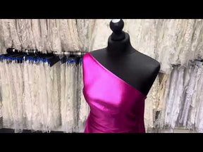 Fuchsia Polyester Crepe Back Satin - Desire