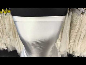 Pale Ivory Stretch Satin - PB1006