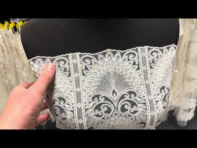 Ivory Embroidered Lace - EB5044