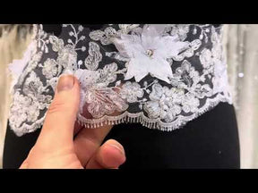 White Flower Lace Trim - Naomi