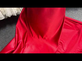 Scarlet Polyester Satin - Majestic