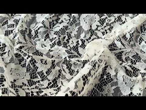 Ivory Silk Wool Chantilly Lace - P269