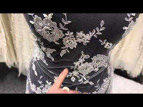 White Beaded Lace - P483
