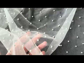 Ivory Pearl Tulle - X592