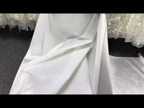 White Silk Blend Organza Taffeta - P607