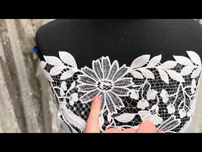 Ivory Sequin Bridal Lace - EB3049