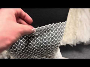 Ivory Sequin Lattice Lace - EB3032