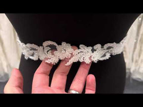 Ivory Beaded Lace Trim - EH2004