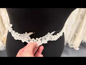 Ivory Corded Lace Trim - T58