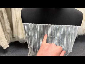 Ivory Sequin Embroidery Lace - EB3037