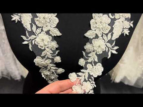 Ivory Layered Lace Appliques - Zanjero