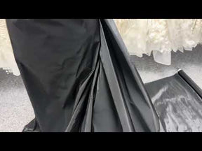 Black Polyester Taffeta - P599