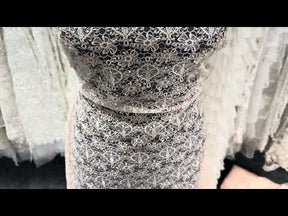 Shell Pink Embroidered Lace - EB5010