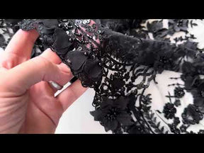 Black Beaded Lace - Audumi