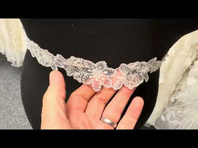Ivory Beaded Sequin Edging - T12