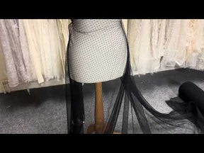 Black Spotted Tulle - Machete