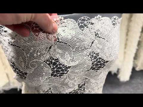 Ivory Sequin Embroidery Lace - EB3038