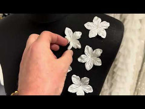 Ivory Eco Satin Flowers - MM0038 (Bag of 144)
