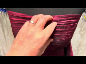 Wine/Black Crushed Dark 3 Tone Taffeta - P609