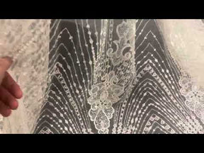 Ivory Beaded Lace - Love