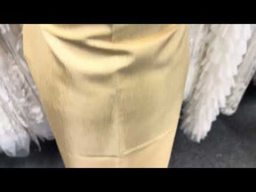 Lemon Polyester Satin Backed Dupion - Clarity (P967)