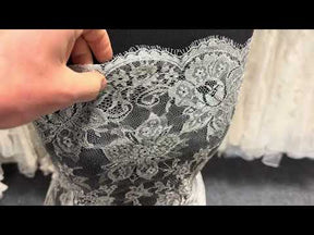 Silver Chantilly Lace - P183