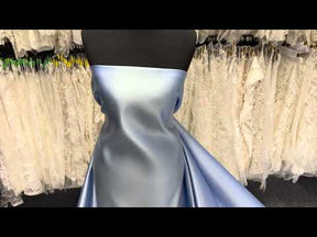 Sky Blue Polyester Duchess Satin - Contessa
