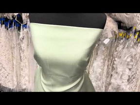 Mint Polyester Satin Backed Dupion - Clarity (P967)