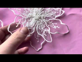 Ivory Bridal Lace Appliques - Erodium