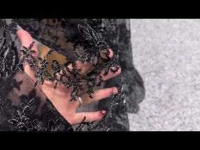 Black Raschel Lace - Jayne