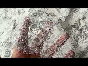 Silver Chantilly Lace - P183