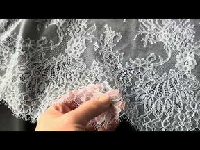 White Raschel Lace - P223