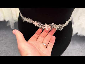 Ivory Embroidered Edging - T7