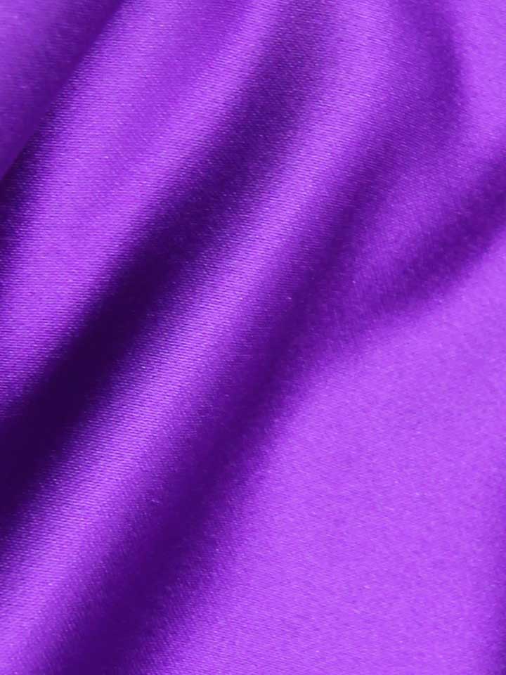 Purple Polyester Satin - Contessa