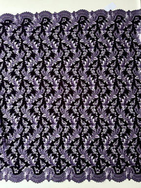 Purple 3D Velvet Lace - EB3023