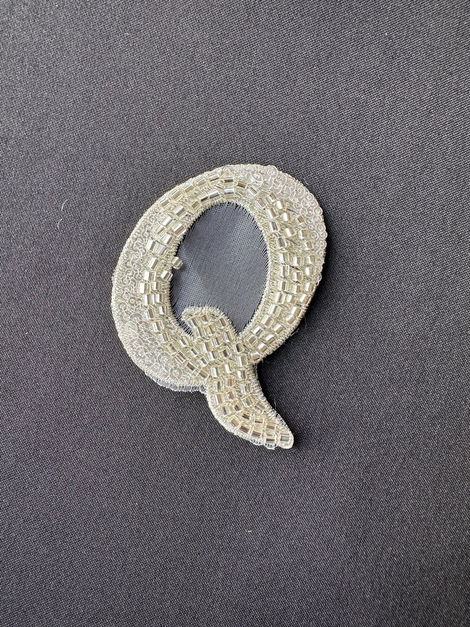 Beaded Letter Q