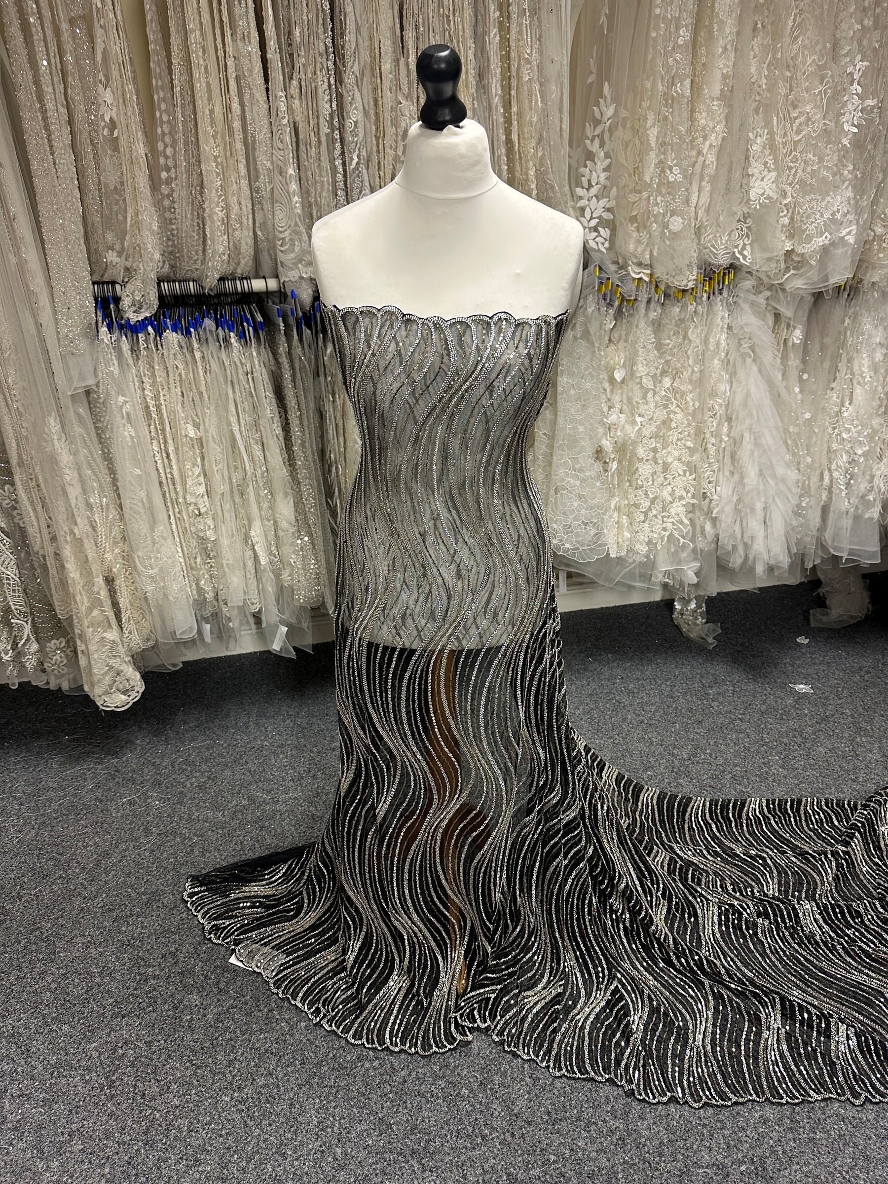 Black and Gold Embellished - EB1064