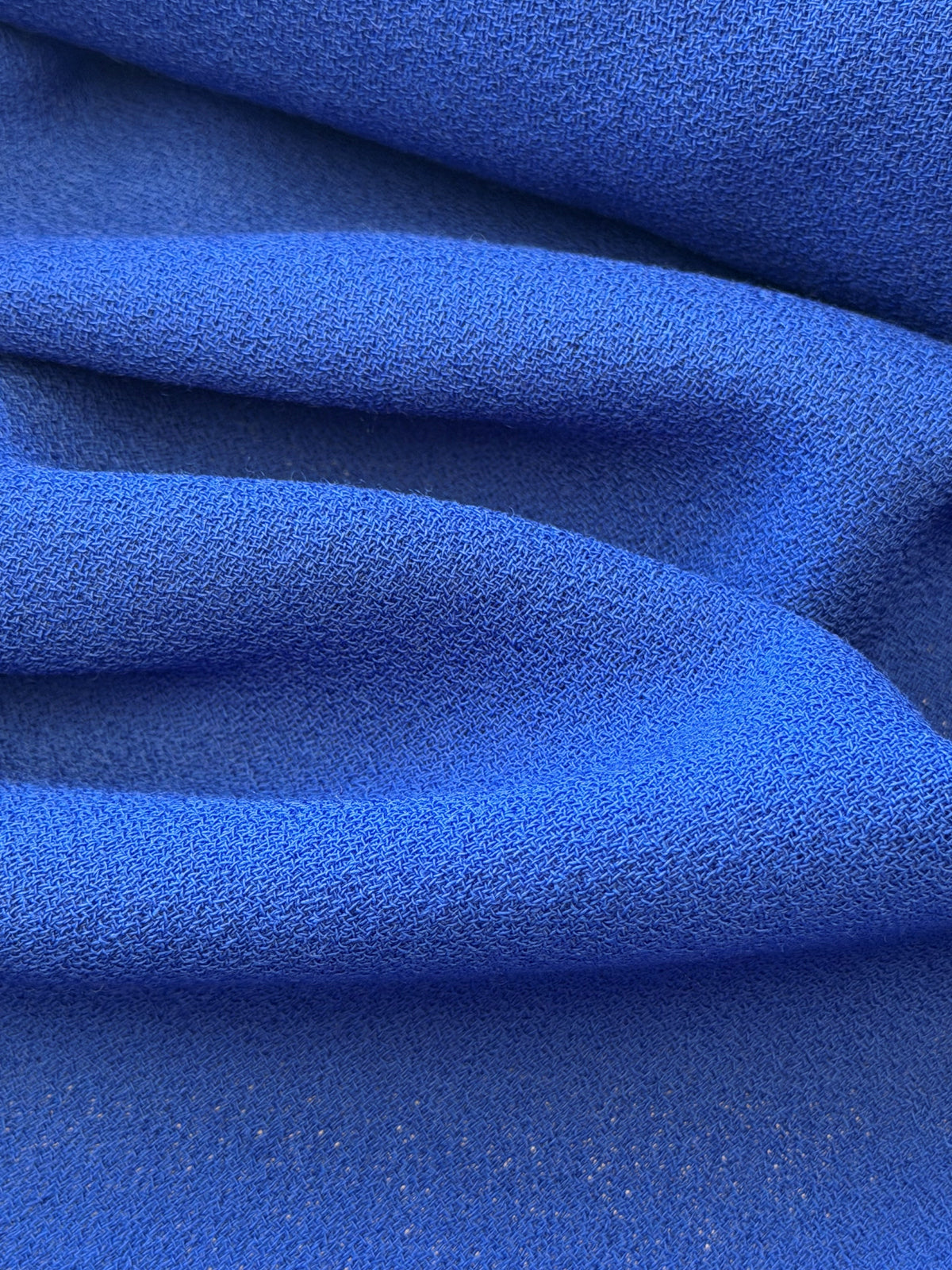 Royal Blue Italian Wool Crepe - P640