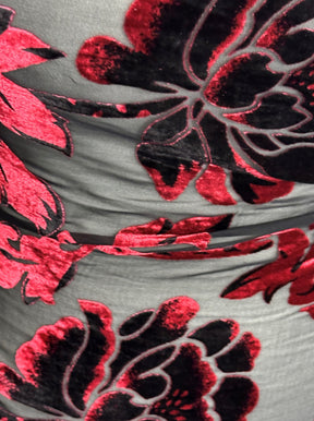 Burgundy on Black Velvet Burnout - Sintra 002 (CF)